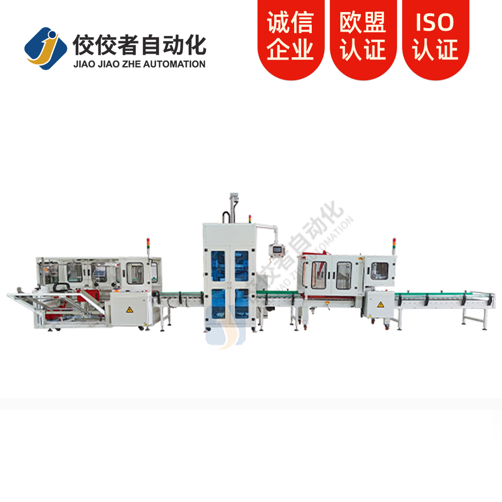 立式開箱+側式裝箱、封箱、捆扎